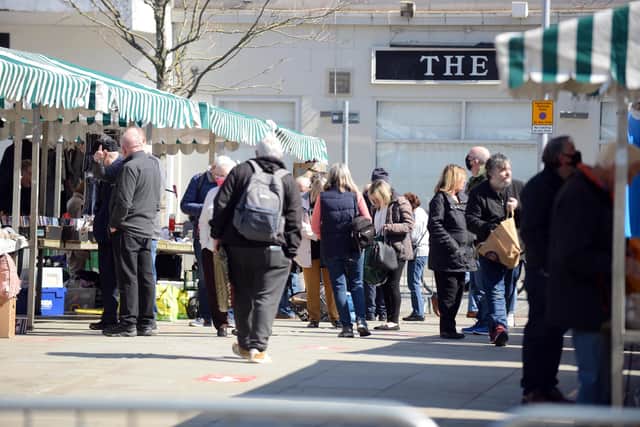 The South Shields market has resumed following easing of lockdown.