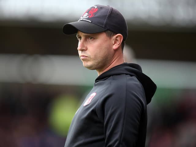Ross Embleton looks on during the Sky Bet League Two match between Northampton Town and Leyton Orient at PTS Academy Stadium.
