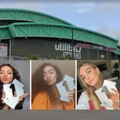Jade Thirlwall, Leigh-Anne Pinnock and Perrie Edwards pictured as they celebrated their Little Mix song, Sweet Melody, climbed to the top Official Singles Charts run by the Official Charts Company. They will perform at the Utilita Arena in Newcastle in April next year after their Confetti tour was rescheduled. Images by PA and Google.