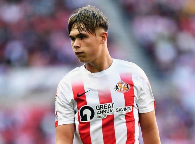 Callum Doyle playing for Sunderland.