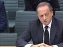 BBC chairman Richard Sharp was hauled in front of MPs over his involvement in a loan for Boris Johnson (Picture: PA)
