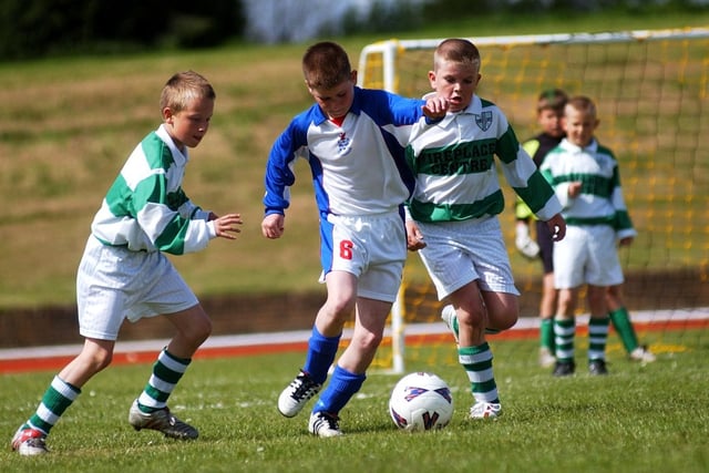 An under-10s cup final and it is Whiteleas Boys taking on Jarrow Guns 17 years ago.