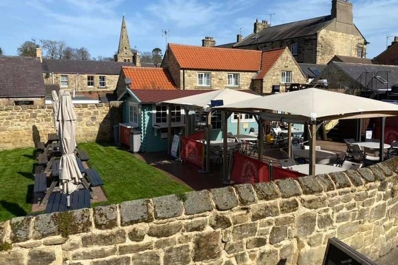 Masons Arms, Warkworth. Currently open outdoors and offering a takeaway service, according to its Facebook page.