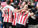 Sunderland fans celebrate Nathan Broadhead's late winner
