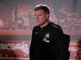 Newcastle United head coach Eddie Howe arrives at the City Ground.