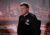 Newcastle United head coach Eddie Howe arrives at the City Ground.