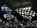 The Wor Flags display for Newcastle United's FA Cup tie against Cambridge United in January.