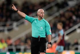 Referee Simon Hooper at St James' Park. 