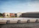 A CGI of how the operations and maintenance base will look at the Port of Tyne.