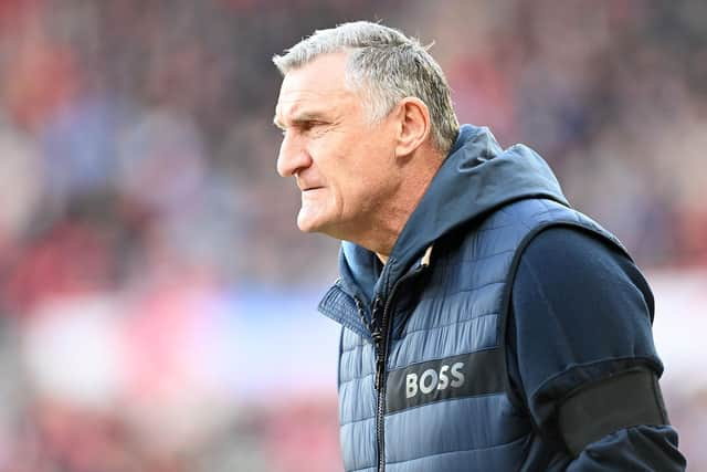 Sunderland head coach Tony Mowbray.