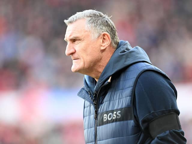 Sunderland head coach Tony Mowbray.