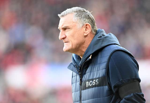 Sunderland head coach Tony Mowbray.
