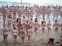 People taking part in a previous North East Skinny Dip at Druridge Bay in Nothumberland. Picture by Owen Humphreys/PA Wire.