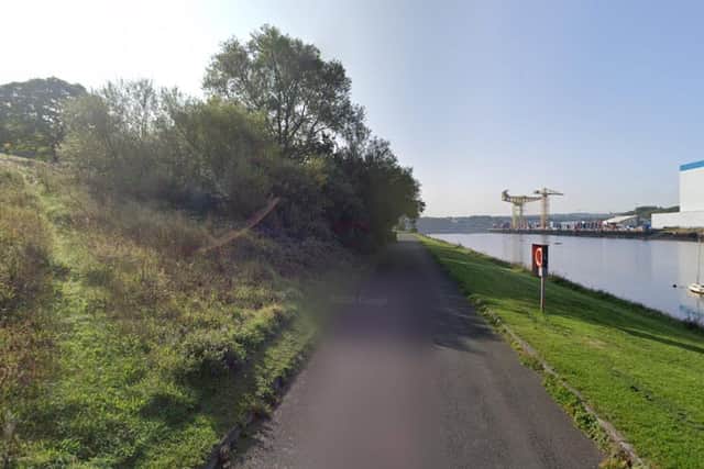 The woman was pulled from the water at Hebburn Riverside Park. Picture: Google Images