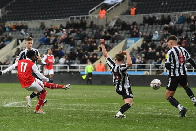 Newcastle United Under-18's suffered late heartbreak against Arsenal. (Photo by David Price/Arsenal FC via Getty Images)