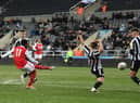 Newcastle United Under-18's suffered late heartbreak against Arsenal. (Photo by David Price/Arsenal FC via Getty Images)