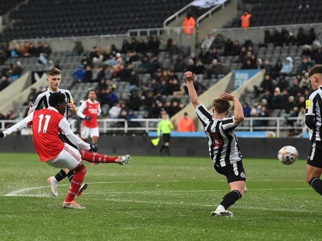 Newcastle United Under-18's suffered late heartbreak against Arsenal. (Photo by David Price/Arsenal FC via Getty Images)