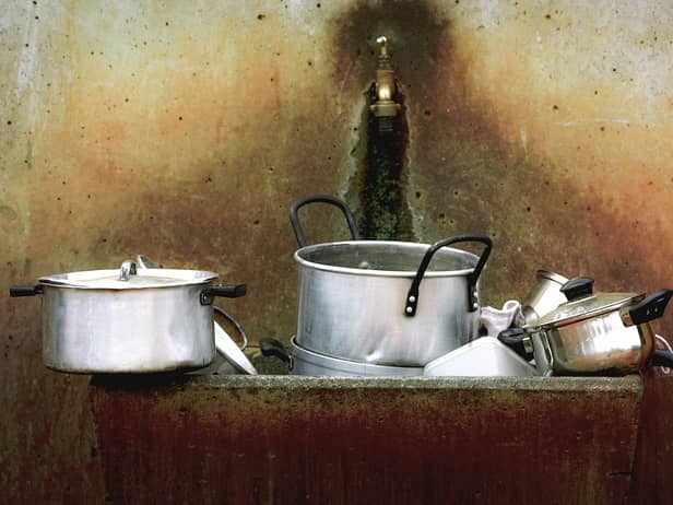 He's got dirty dishes on the brain...
