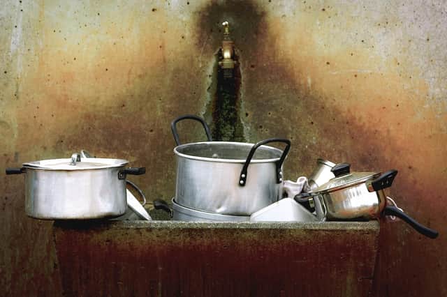 He's got dirty dishes on the brain...