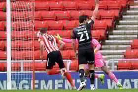 Charlie Wyke scores his hat-trick goal