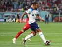 Callum Wilson of England controls the ball during the FIFA World Cup Qatar 2022 Group B match between England and IR Iran at Khalifa International Stadium on November 21, 2022 in Doha, Qatar. (Photo by Richard Heathcote/Getty Images)