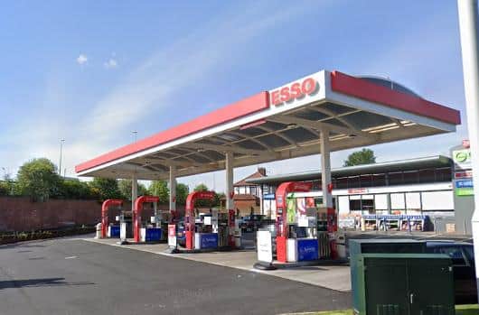 The defendant was approached by police at the petrol station in York Avenue
