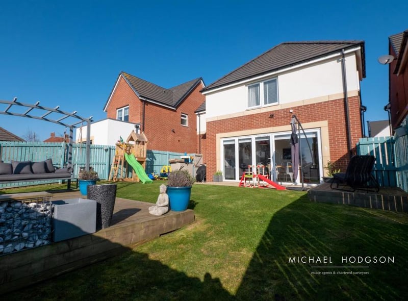 There is plenty of space in the garden for all the family.
