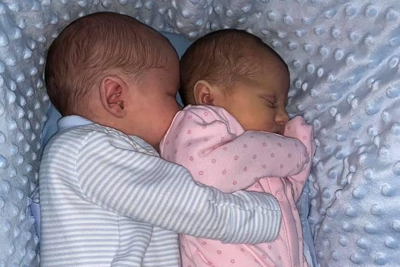 Charlotte Louise Sharpe, said: "My twins! Charlie-James 6lb 14oz & Isabella-Grace! 6lb 1oz. Born on 19th March 2020, entering U.K.’s first national lockdown at hospital."