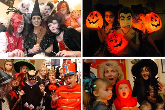 Having a Halloween ball with these retro photos.