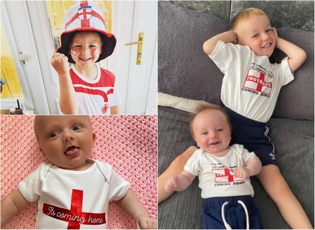 Families have been sharing their "come on England" photos!
