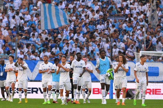 Average league attendance at the Stade Velodrome this season = 62,950