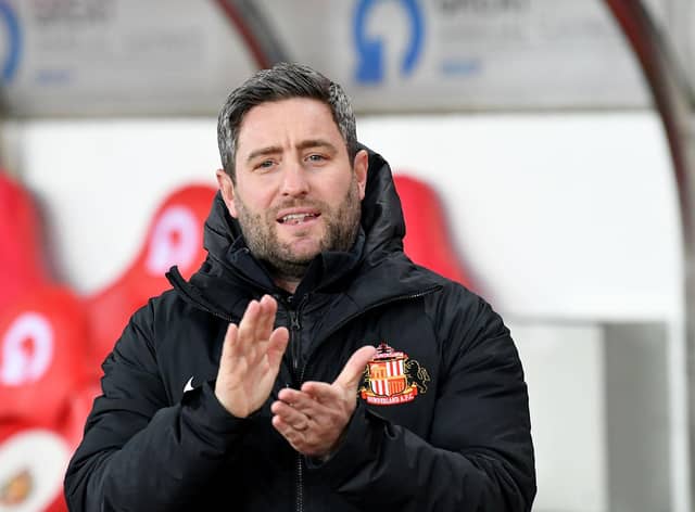 Sunderland head coach Lee Johnson.