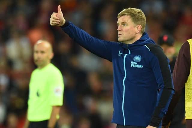 Newcastle United head coach Eddie Howe.