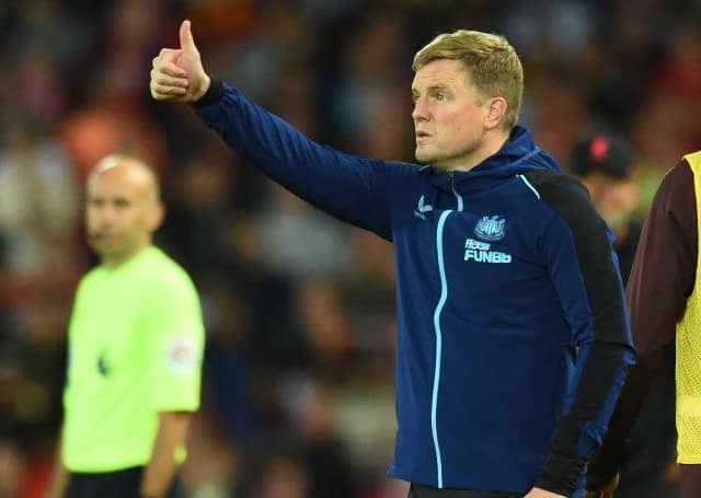 Newcastle United head coach Eddie Howe.