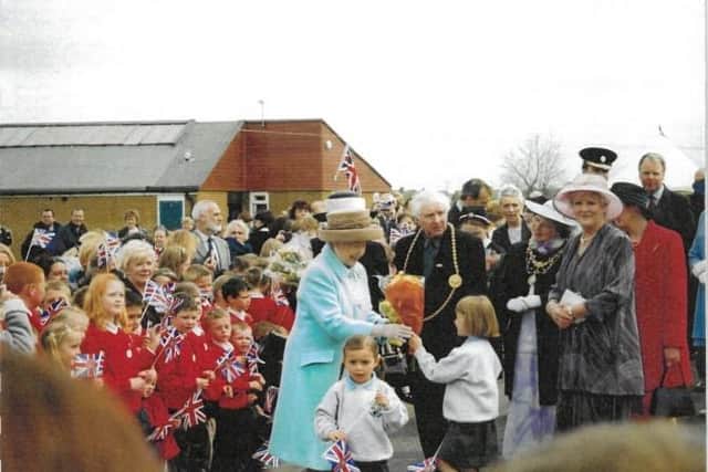 The school has recalled the special memories of the Queen's visit.