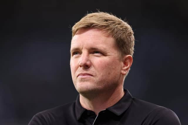 Newcastle United head coach Eddie Howe before the game.