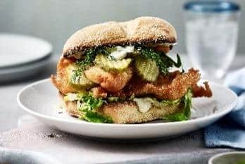 A posh fish finger sandwich