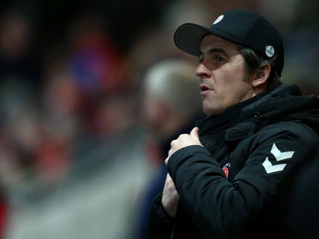 Fleetwood Town boss Joey Barton