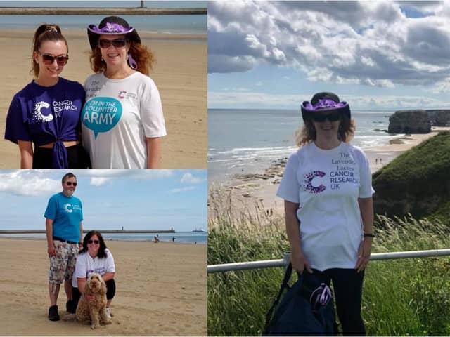 Fundraisers took part in a 10k walk along The Leas for Cancer Research UK.