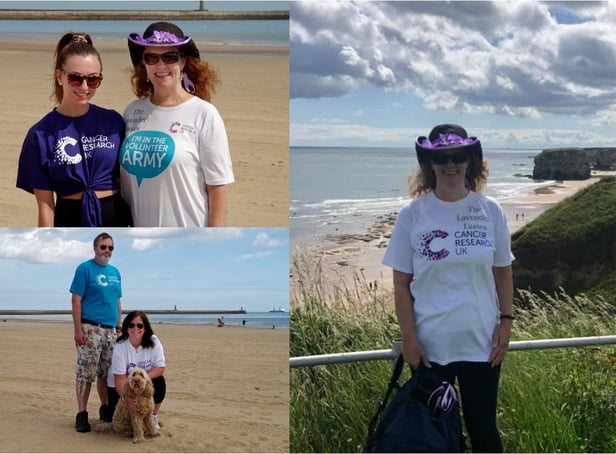 Fundraisers took part in a 10k walk along The Leas for Cancer Research UK.
