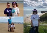 Fundraisers took part in a 10k walk along The Leas for Cancer Research UK.