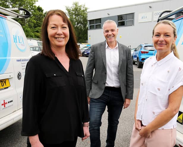 Wendy Duffy, Paul Smith and Maxine Charlton at HLA Services.
