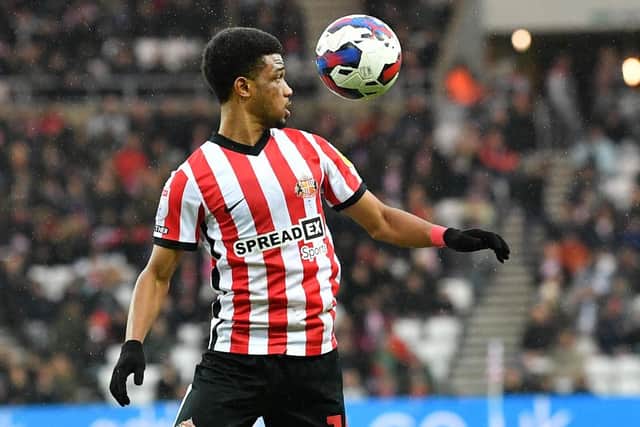 Amad Diallo playing for Sunderland.