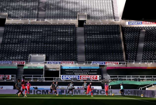 St James's Park, home of Newcastle United.