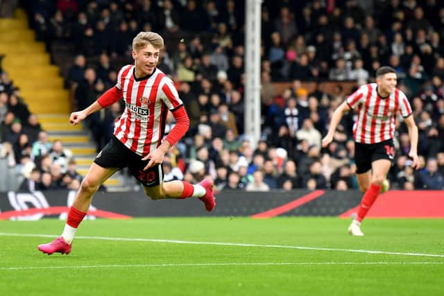 Jack Clarke celebrates his early goal