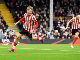 Jack Clarke celebrates his early goal
