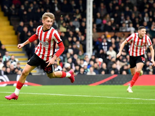 Jack Clarke celebrates his early goal