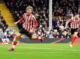Jack Clarke celebrates his early goal