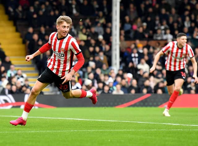 Jack Clarke celebrates his early goal