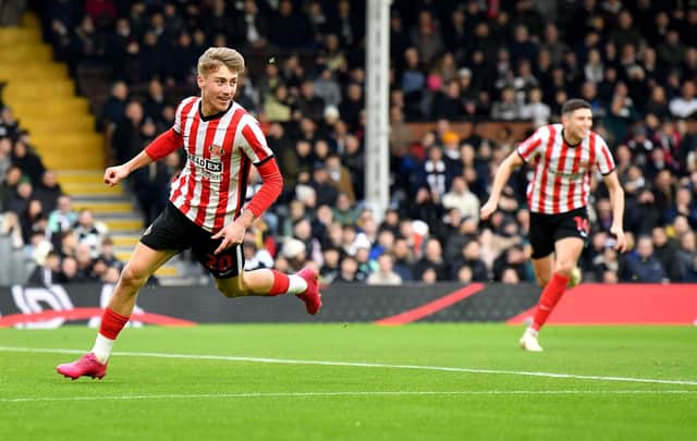 Jack Clarke celebrates his early goal